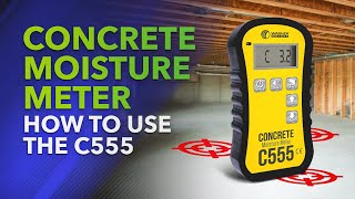 How to Use a Concrete Moisture Meter C555 [upl. by Liagiba]