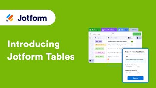 Introducing Jotform Tables A short guide on how to get started [upl. by Belac]