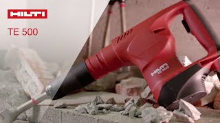 INTRODUCING Hilti TE 500 SDS Max demolition hammer [upl. by Halilak]