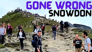 Never Solo Hiking Snowdon Again on a weekend  Miners path up  PYG Path Down [upl. by Warring]