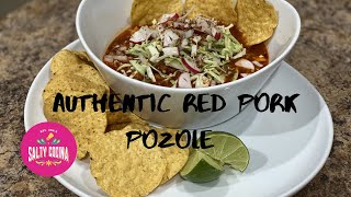 Authentic Red Pork Pozole Recipe [upl. by Drusi]