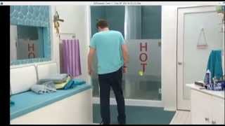 Derrick walks in on Cody in the bathroom BB16 [upl. by Aspasia965]