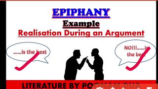 LITERARY DEVICE Part 10 Epiphany explained with notes and examples [upl. by Saloma]