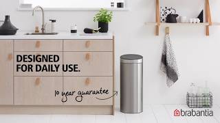 Touch Bin New 30 litre  Brabantia [upl. by Obie]