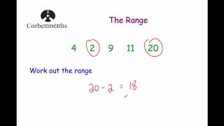 The Range  Corbettmaths [upl. by Innes]