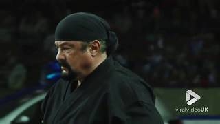 Steven Seagal shows how to fight off multiple opponents [upl. by Ayila]