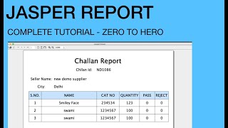 Creating Report with Table in Jaspersoft Studio and NetBeans  STEP BY STEP SIMPLE TUTORIAL [upl. by Hsak]