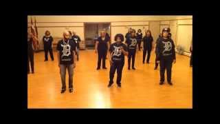 Uptown Funk Line Dance Too Hot Instructional [upl. by Aronoel]