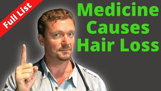 HAIR LOSS Medicines that can Cause Hair Loss [upl. by Dannel]