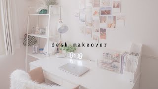 🌷 desk makeover  新しいデスクと文房具の収納｜無印良品｜ダイソー｜ニトリ｜デスクツアー [upl. by Pooi]