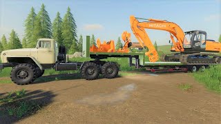 Cutting down trees for new field and planting soybeans  Back in my day 10  Farming simulator 19 [upl. by Puto]