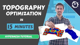 Topography Optimization using Hypermesh Optistruct Tutorial [upl. by Tnemelc]