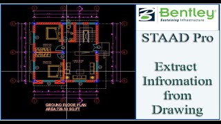 STAAD Pro Tutorial For Beginners Episode 11 Reading the Architectural Drawing [upl. by Polloch]