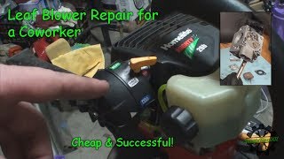 Homelite MightyLite 26b Leaf Blower  Repaired for a Coworker [upl. by Koy]