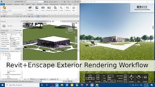 RevitEnscape Exterior Rendering Workflow [upl. by Alit]