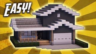 Minecraft How To Build A Suburban House Tutorial 2 [upl. by Nortal]