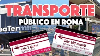 ¿Cómo uso el transporte en Roma [upl. by Dovev380]