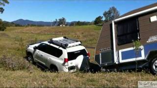 TOYOTA PRADO Towing KEDRON Caravan [upl. by Annoda]