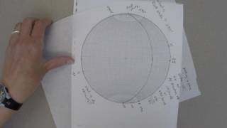 Stereonet finding the azimuth bearing of the dip direction [upl. by Paley]