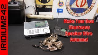 Make Your Own Shortwave Speaker Wire Antenna [upl. by Anirac]