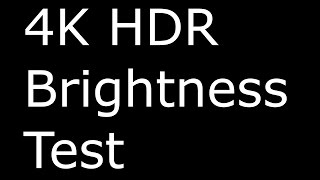 Real 4K HDR Test Pattern Brightness stress test Chromecast Ultra [upl. by Ramal]