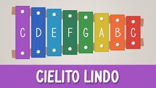 How to play Cielito Lindo on a Xylophone  Easy Songs  Tutorial [upl. by Nileuqay]