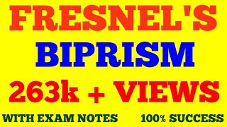 FRESNEL BIPRISM  INTERFERENCE  WAVE amp OPTICS  WITH EXAM NOTES [upl. by Ahtelra]