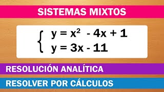 SISTEMAS MIXTOS  RESOLUCIÓN ANALÍTICA [upl. by Gere]