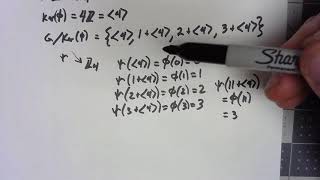 Abstract Algebra 105 First Isomorphism Theorem [upl. by Fiedling]