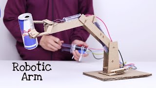 How to Make Hydraulic Powered Robotic Arm from Cardboard [upl. by Gregrory]