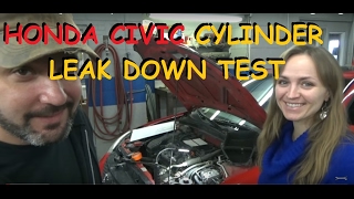 Honda Civic  Diagnosis Part II  Cylinder Leak Down Test [upl. by Rufina580]