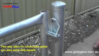 Gate Latch 2 way for round pipe and square [upl. by Billy]