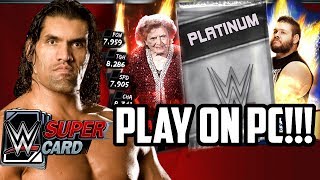 WWE SUPERCARD HOW TO PLAY ON PC [upl. by Bolton]