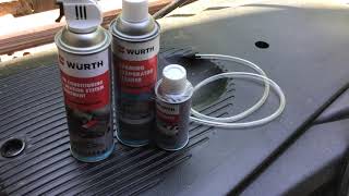 Part 4  Wurth Foaming Evaporator Cleaner amp Air Conditioning amp Heating System Treatment [upl. by Etnovad]