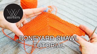 Boneyard Shawl Tutorial [upl. by Elbring413]