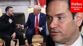 You Dont See All The Things That Led Up To This Rubio Defends Trump After Clash With Zelensky [upl. by Nevaed]