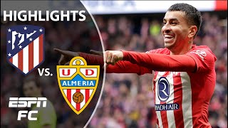 Atletico Madrid vs Almeria  LALIGA Highlights  ESPN FC [upl. by Eugenio]