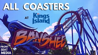 All Coasters at Kings Island  OnRide POVs  Front Seat Media [upl. by Meredithe]