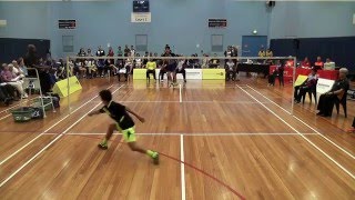 2016 Australasian Under 17 Badminton Championships  Boys Singles Final [upl. by Nilrem]