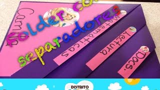 Como hacer folder con separaciones [upl. by Anelliw]