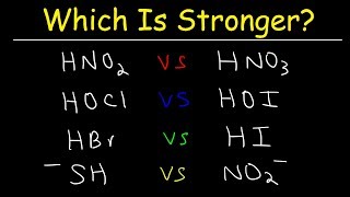 Acid Base Strength  Which Is Stronger [upl. by Spense]