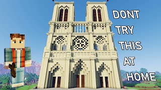 I Built The Notre Dame Cathedral in Minecraft and It Wasnt Fun  Minecraft Ep 11 [upl. by Amersham]