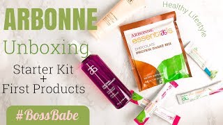 UNBOXING  Arbonne Starter Kit  New Products [upl. by Ttennaj]