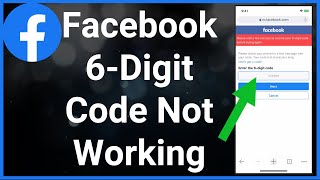 How To Fix Facebook 6Digit Code Not Working [upl. by Ingrid]