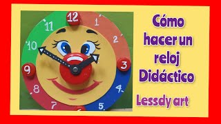 Cómo hacer un reloj didáctico fácil [upl. by Bender687]