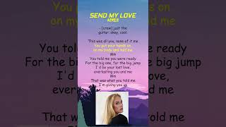 Adele  Send My Love Lyrics shorts [upl. by Talyah567]