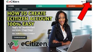 How to Register and Login to eCitizen account [upl. by Harp]