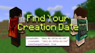 How To Find Your Minecraft Account Creation Date UPDATED [upl. by Pickett]