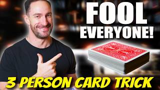 UNBEATABLE 3Person Card Trick for INSANE Reactions [upl. by Spring523]