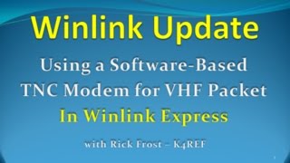 quotSound Modem TNC for VHF Packet in Winlink Expressquot See new mode in notes [upl. by Phelan]